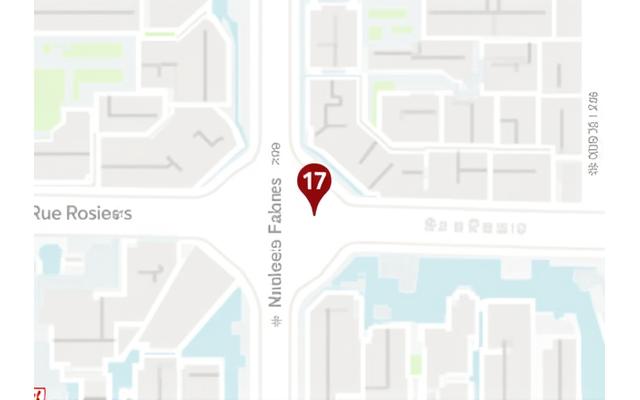 Carte de la localisation de nos bureaux à Paris, 17 Rue des Rosiers